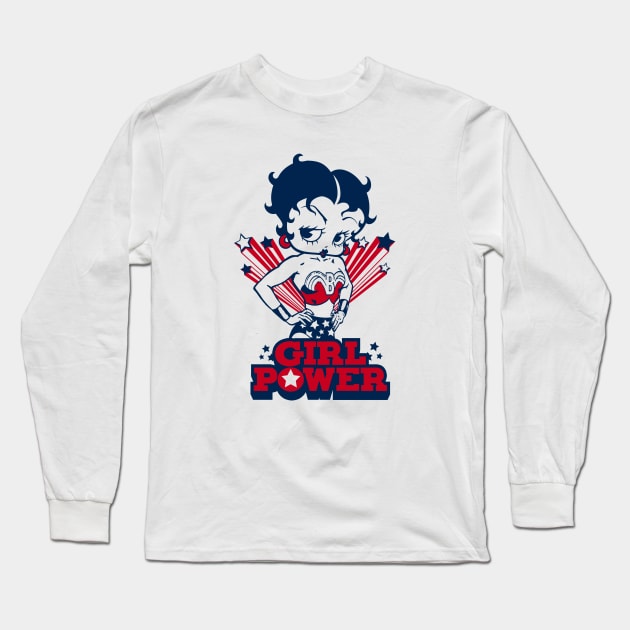 BETTY BOOP - Girl power Long Sleeve T-Shirt by KERZILLA